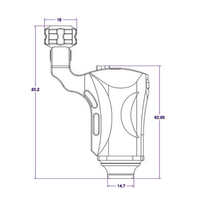 Grip Type Rotary Tattoo Machine With Battery Strong Stable